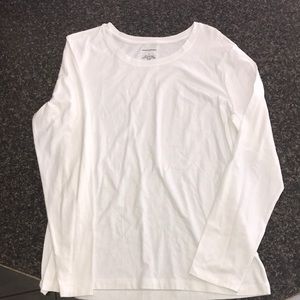 white long sleeve tee